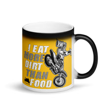 Cargar imagen en el visor de la galería, Eat dirt than food_Yellow Magic Mug - motorholic