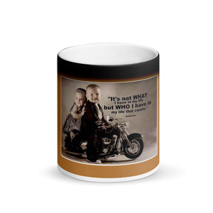 "Who I have at bike COUNTS" Magic Mug - motorholic