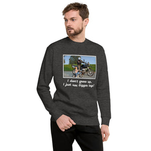 "Use bigger motorbike toys" Pullover - motorholic