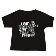 Load image into Gallery viewer, Eat dirt than food Baby Tee - motorholic