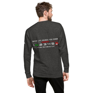 "1 Down-Rest is Up". back Pullover - motorholic