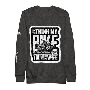 Hot bike-Hot wife.back Pullover - motorholic