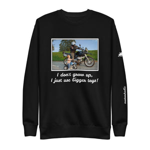 "Use bigger motorbike toys" Pullover - motorholic