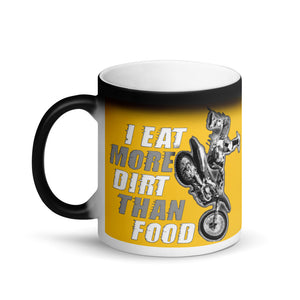 Eat dirt than food_Yellow Magic Mug - motorholic