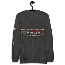 Charger l&#39;image dans la galerie, &quot;1 Down-Rest is Up&quot;. back Pullover - motorholic