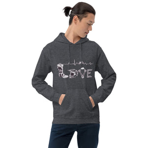 Motocross holic Love Hoodie - motorholic