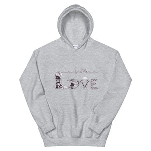 Motocross holic Love Hoodie - motorholic